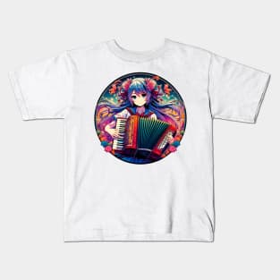 Anime accordion Kids T-Shirt